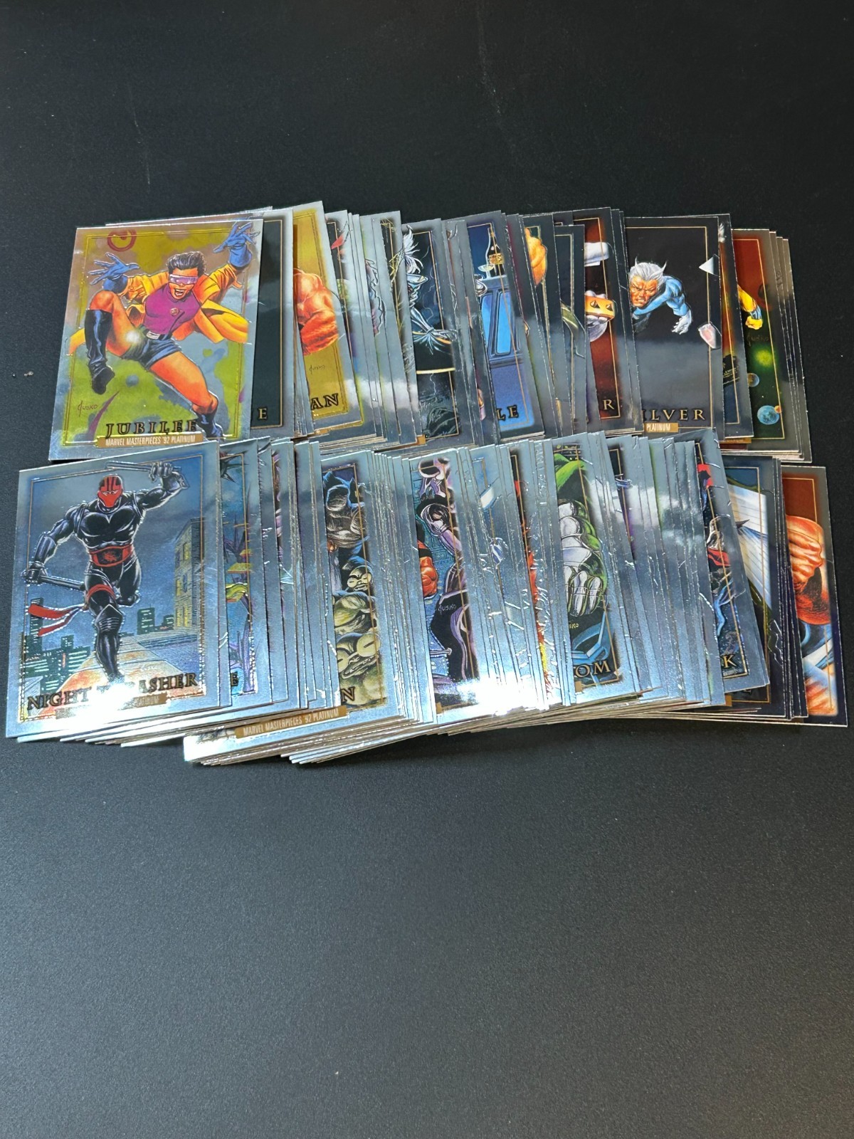 2024 Marvel Masterpieces Platinum 92\' Complete Set (No Error Cards)