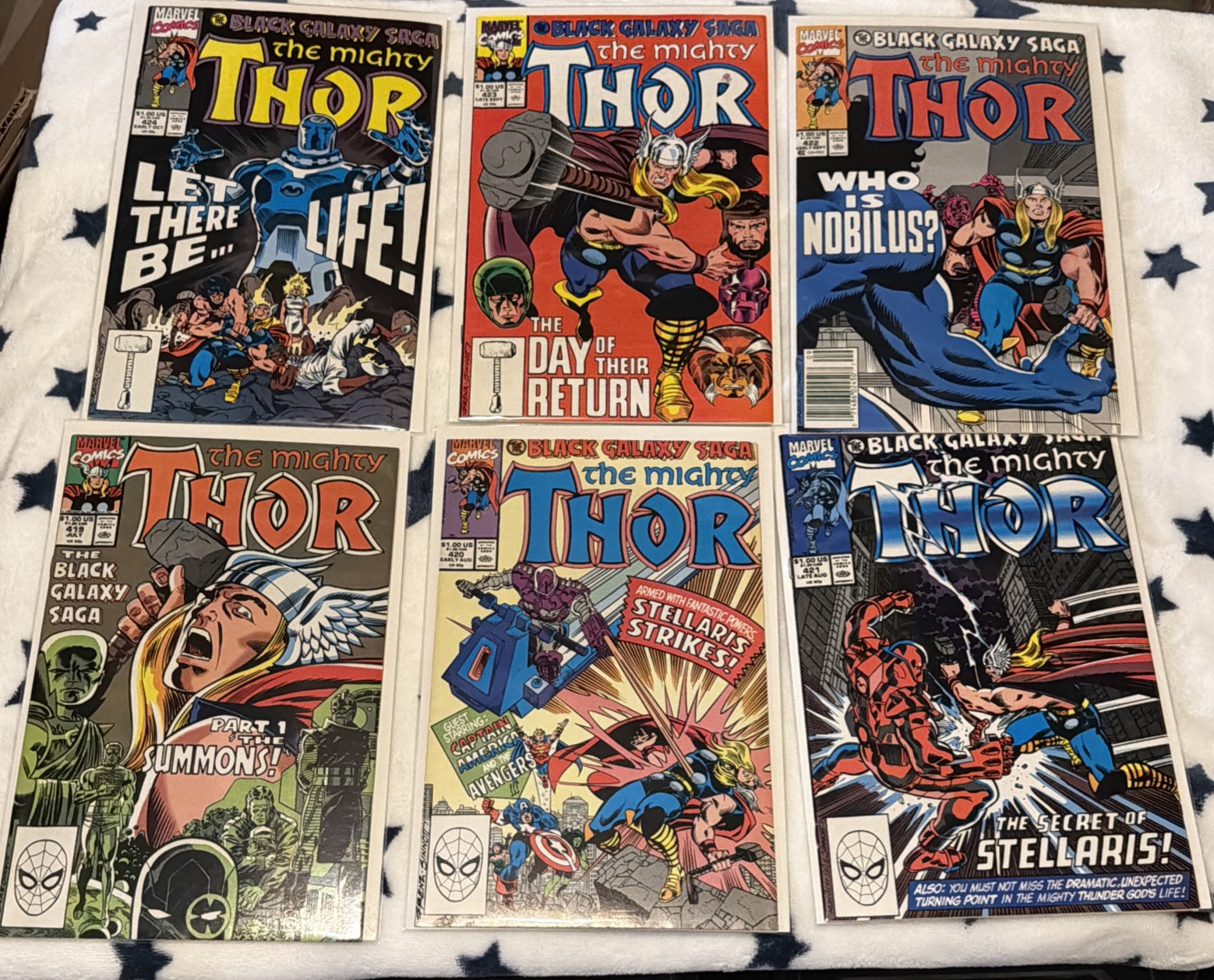 The Mighty Thor  #419-424 The Black Galaxy Saga\
