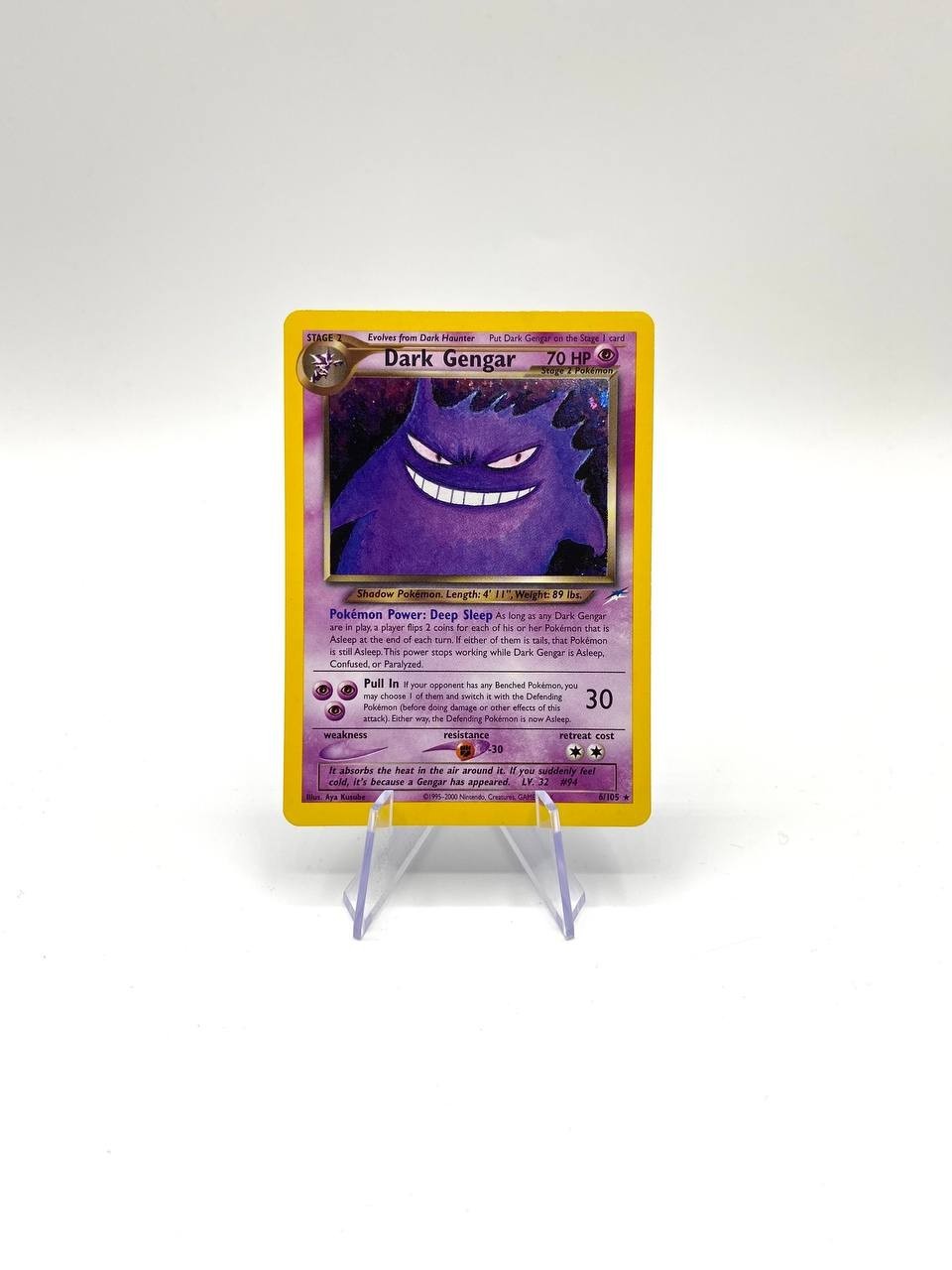 Pokemon Card Dark Gengar 6/105 Neo Destiny Holo Set Vintage English Excellent