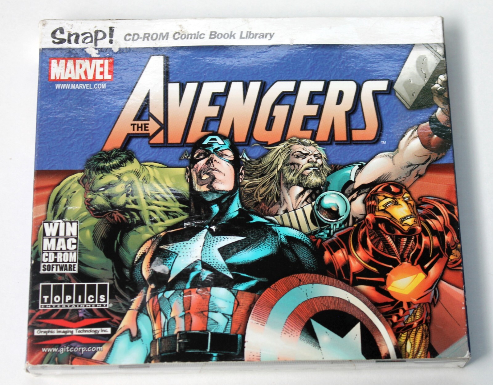Snap Avengers CD-ROM from the Comic Book Library 10 full length digital comics 