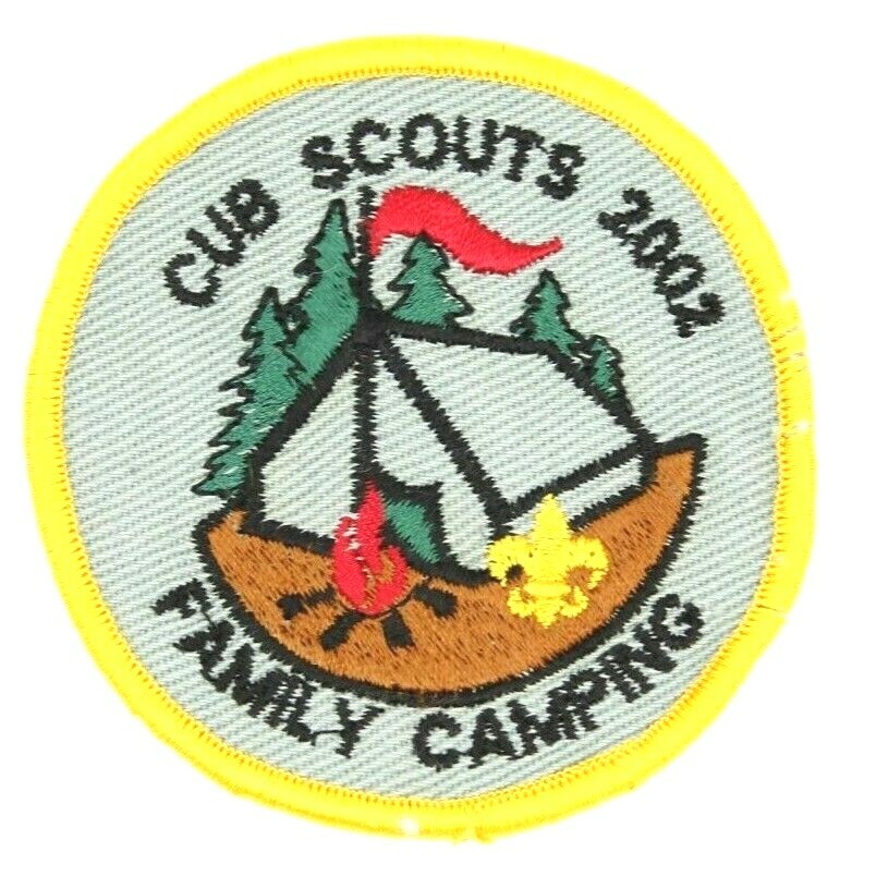 2002 Cub Scouts Family Camping Patch Boy Scouts BSA