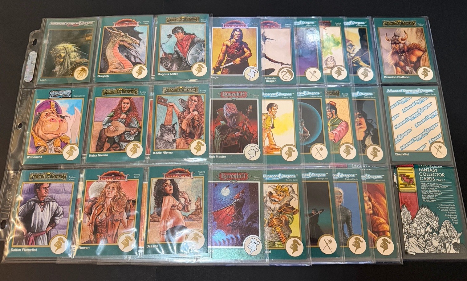 1993 TSR Advanced Dungeons & Dragons 2nd Edition Special Card Set Of 60