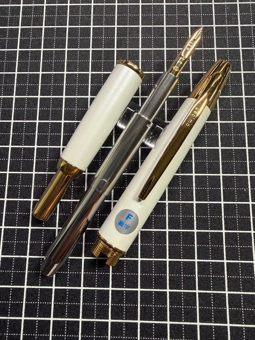 PILOT Capless Decimo Fountain Pen 18K F Nib Suzuran 2017 Limited White