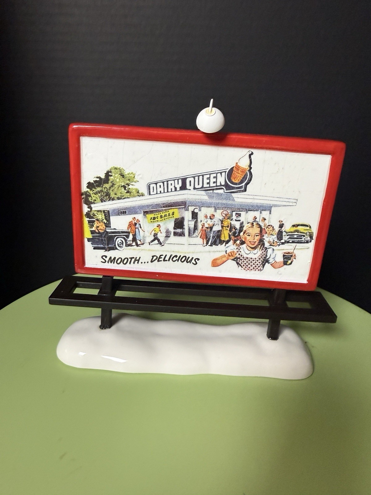 Department 56 Dairy Queen Advertising Sign 2015 