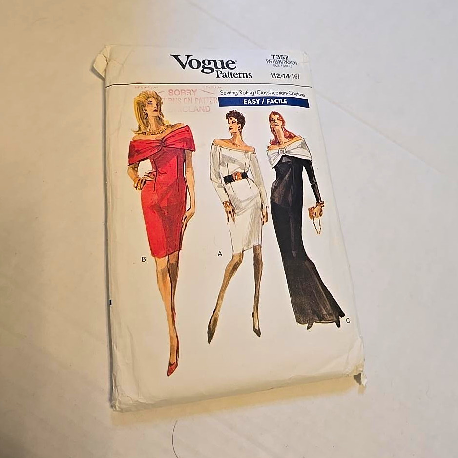 Vogue Patterns 7357 Women’s Vintage Original Dress Sewing Pattern, Vogue Style