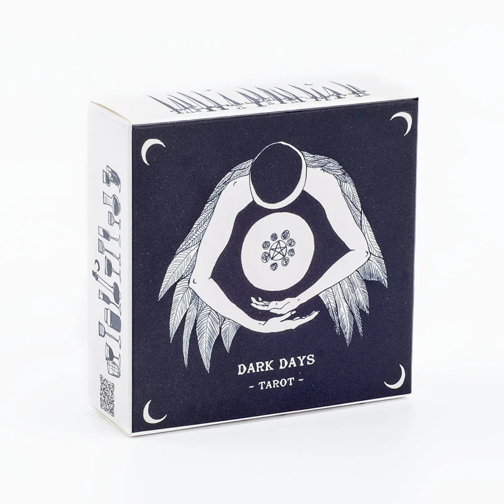 Dark Days Tarot Deck – 7.6×7.6cm (3×3in) | 78 Cards Divine Feminine Set