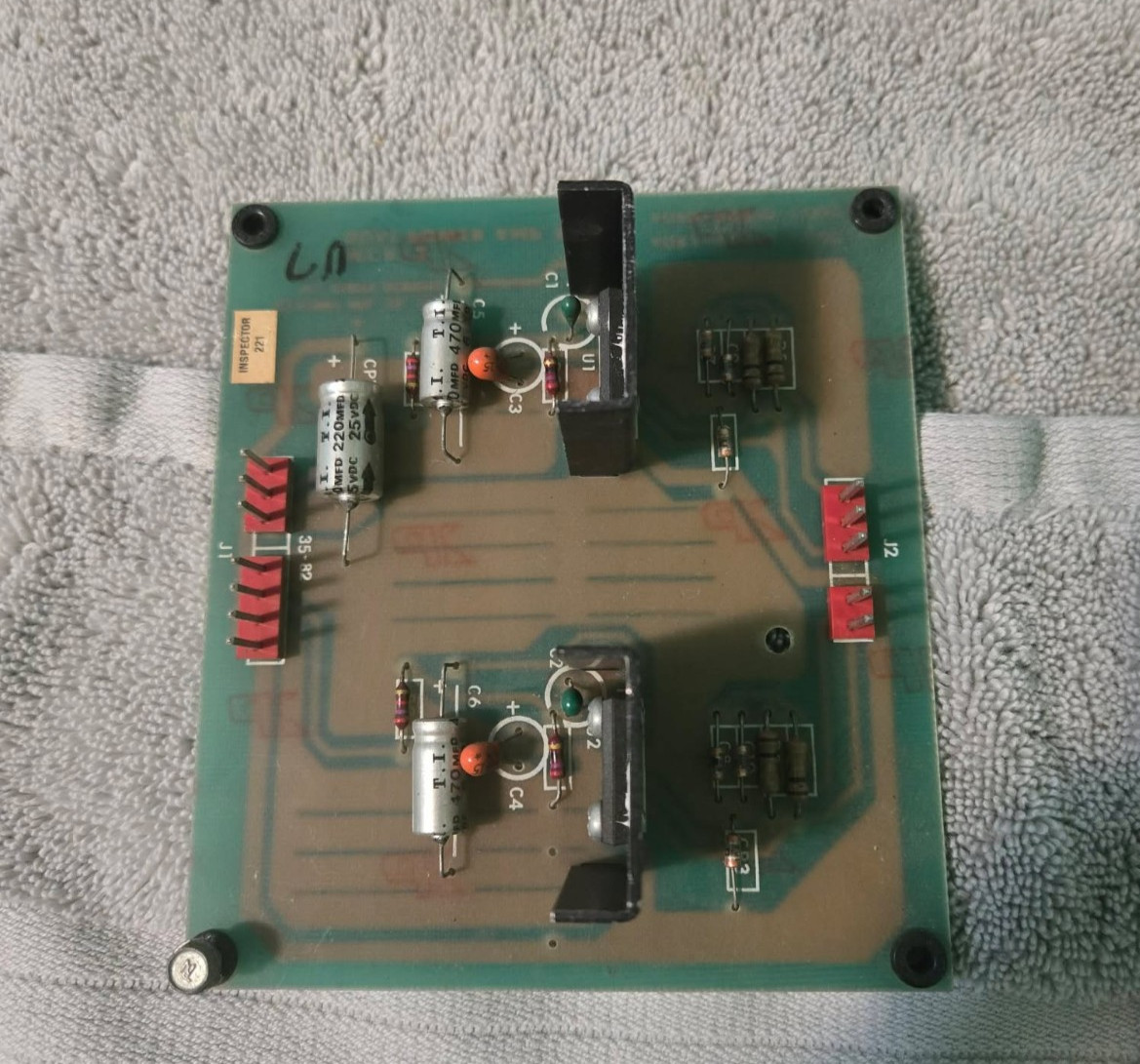 Bally Midway MCR II Dual Power Amp PCB ORIGINAL works