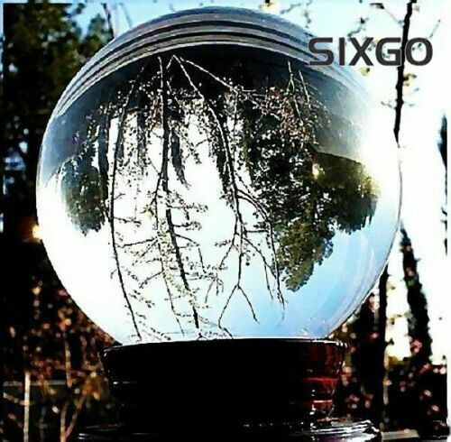 100MM+stand Natural Clear Sphere Large Crystal Ball Healing Stone