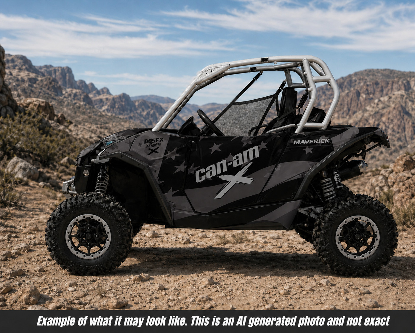 2013-2016 Can Am Maverick 1000 R  OAGFX Racing Graphics Kit  D69-5 USA Flag