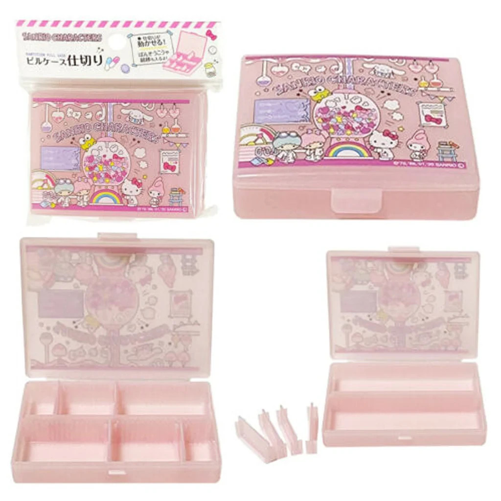 Daiso Compact Travel Pill Case Sanrio Characters Japan New 3