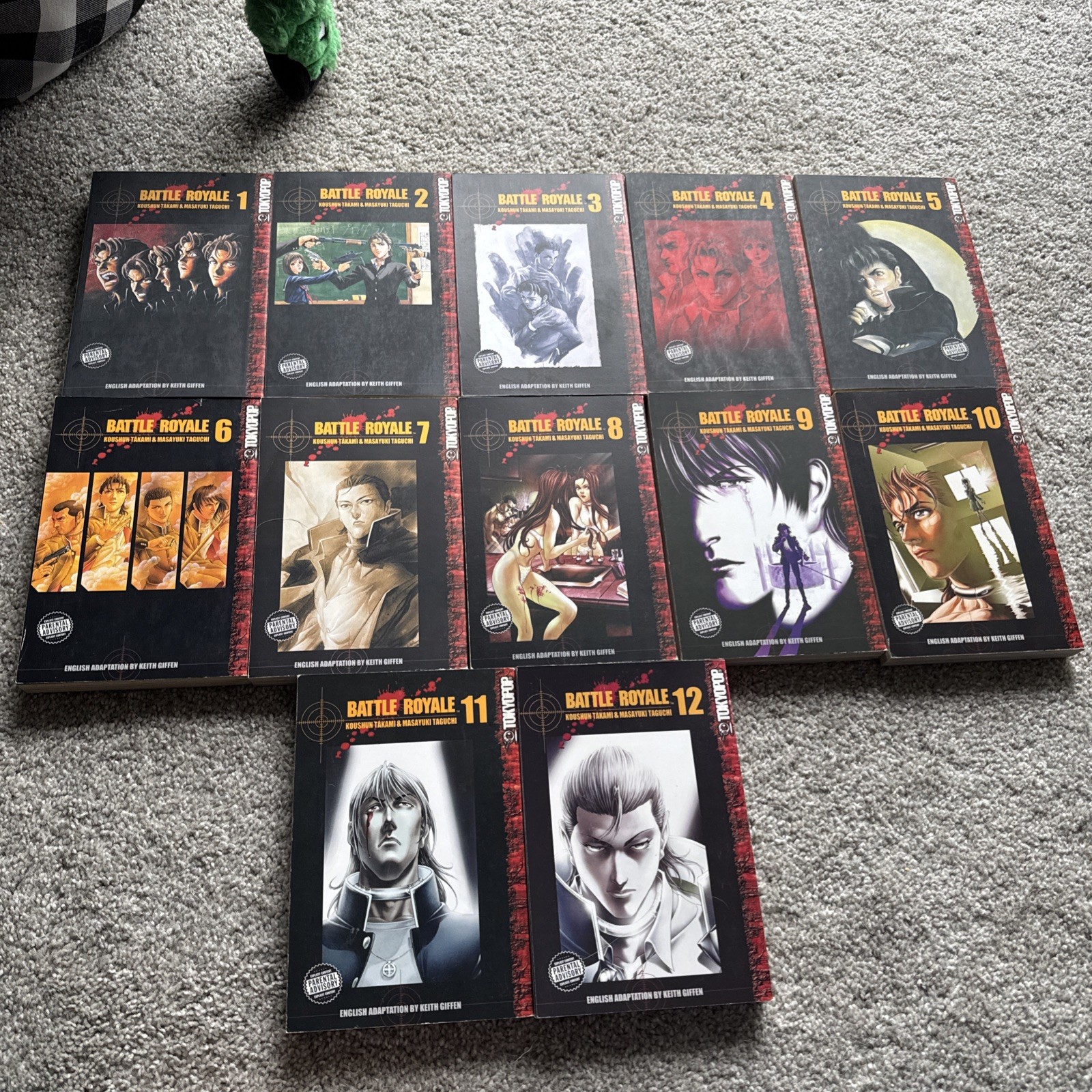 Battle Royale Manga Volumes 1-12 Set English Tokyopop Softcover