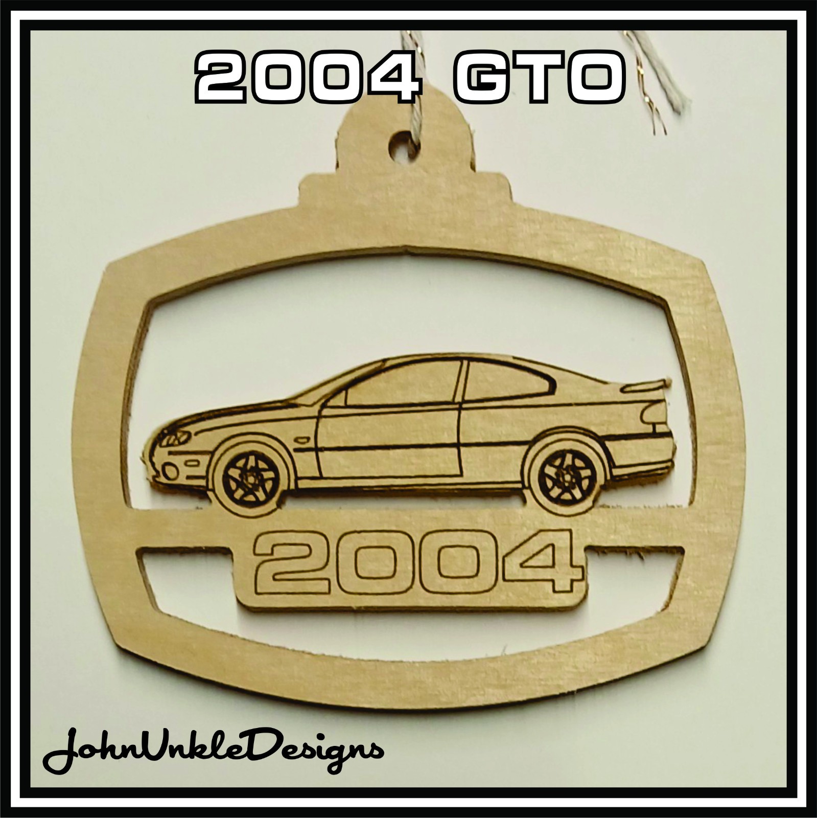 2004 Pontiac GTO wood ornament