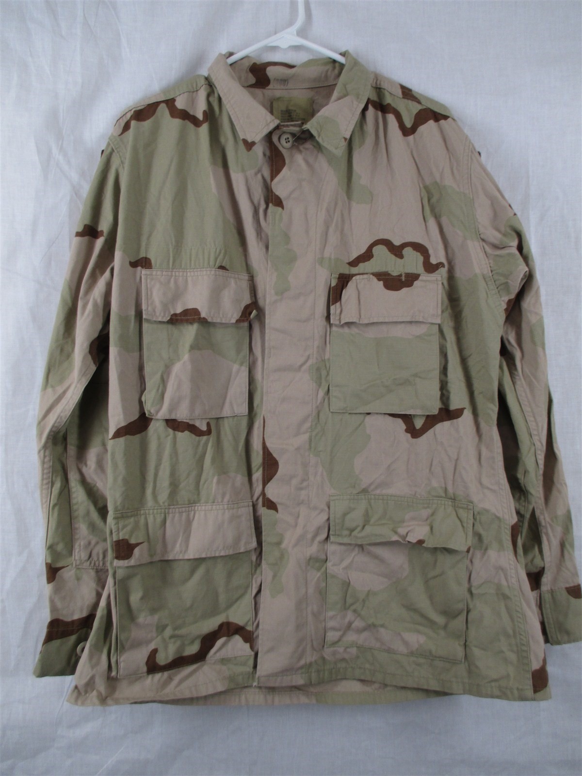 DCU Shirt/Coat Medium Regular Desert Tri-Color Camo Cotton/Nylon USGI Army