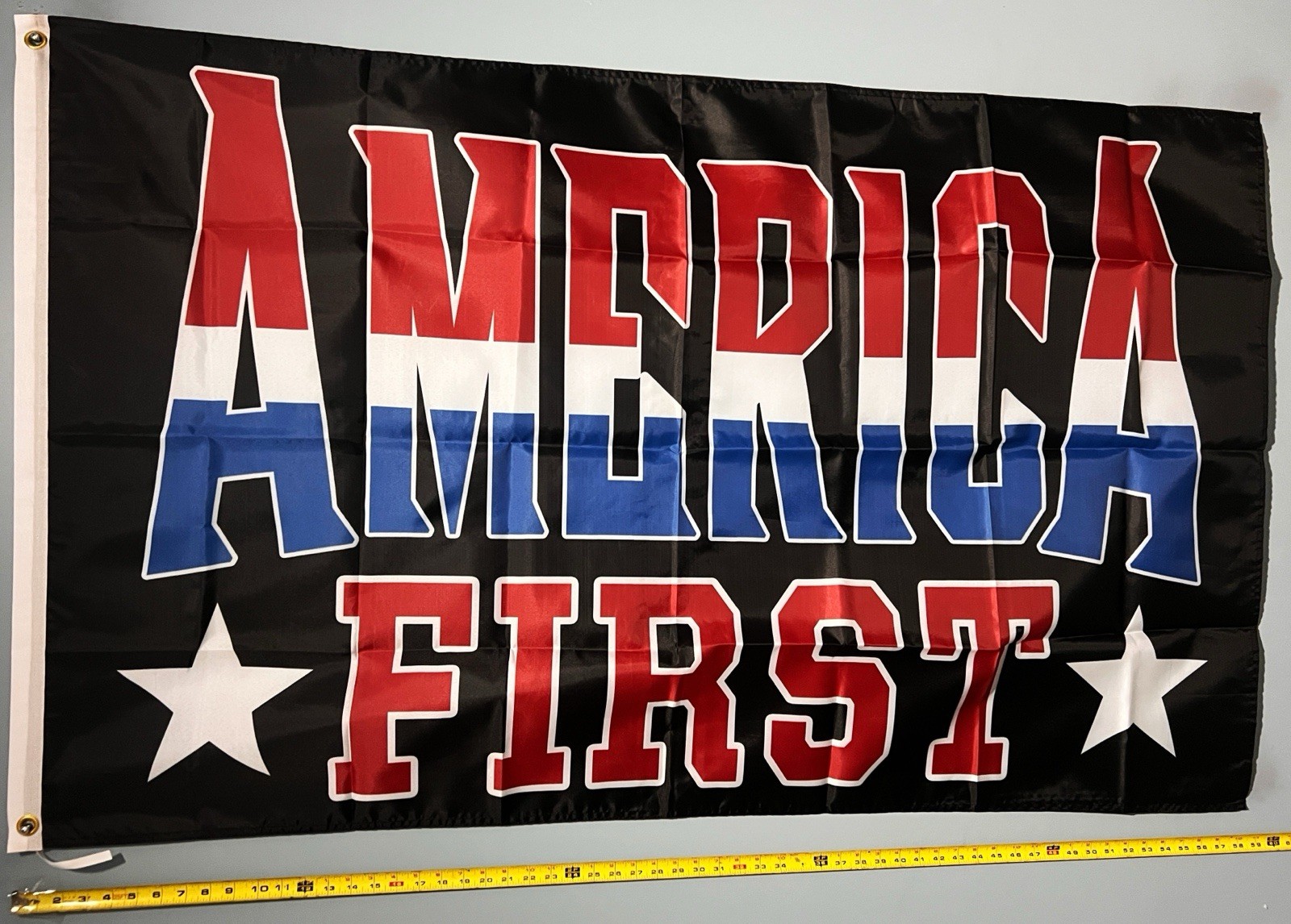 America First FLAG FREE USA SHIP Political Republican Freedom Beer Sign 3x5'