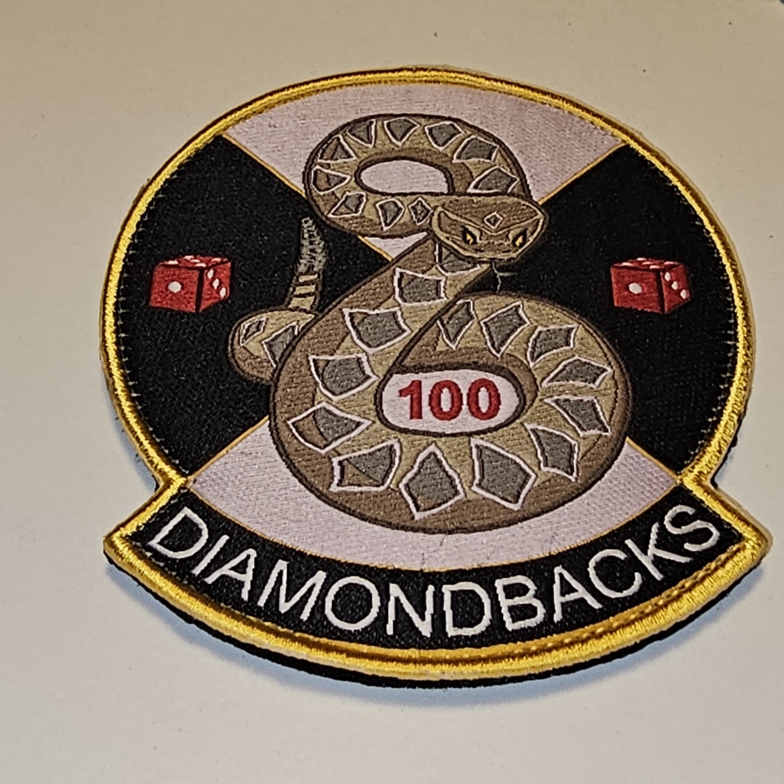 USAF Diamondbacks 100 F-16 Pilot Shoulder Patch