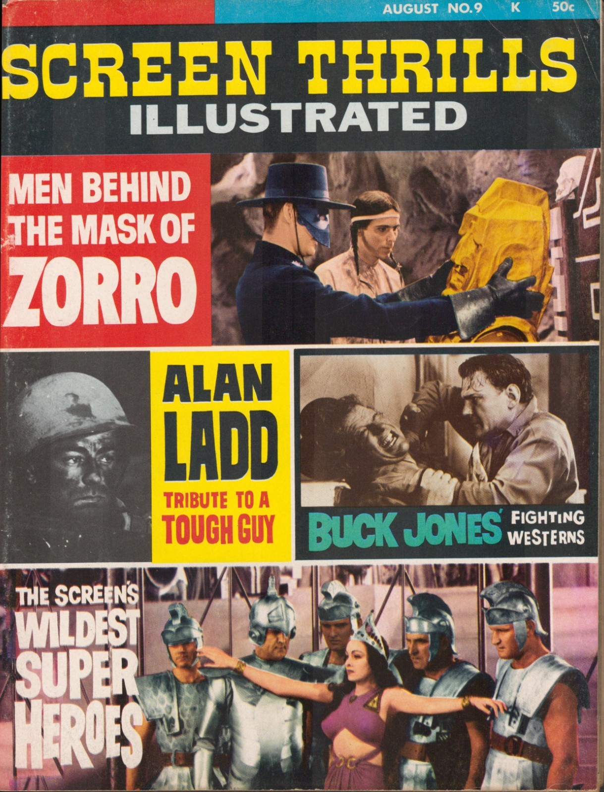 54974: CENTRAL PUBLICATIONS SCREEN THRILLS ILLUSTRATED #9 VF Grade