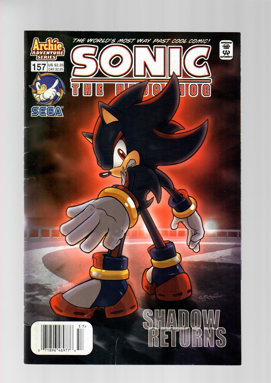 Sonic the Hedgehog #157 (2006) Shadow Cover Archie Comics