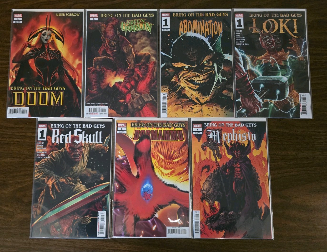 Marvel Bring On the Bad Guys #1 All One-shots Complete Set