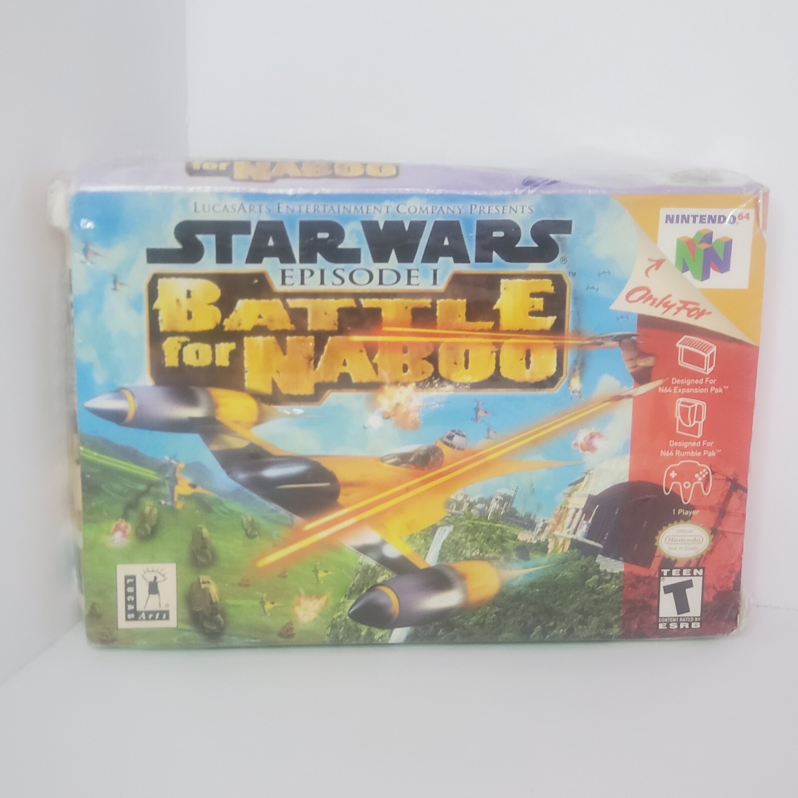 Star Wars Episode I Battle for Naboo Nintendo 64 2000 New Sealed Shelf Wear 
