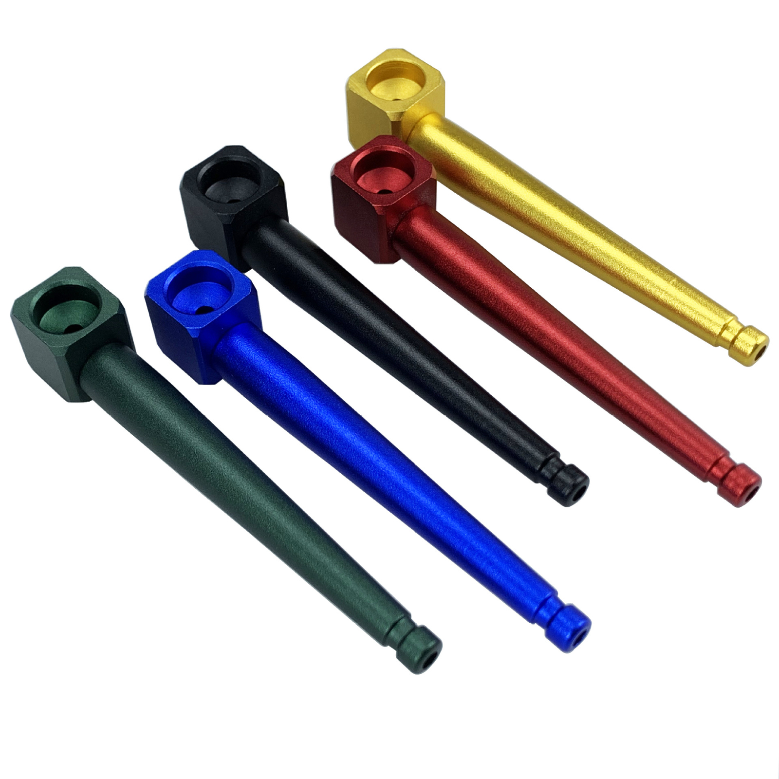 Square Shaped Mini Metal Long Rod Small Pipe Detachable Washable Metal Pipe