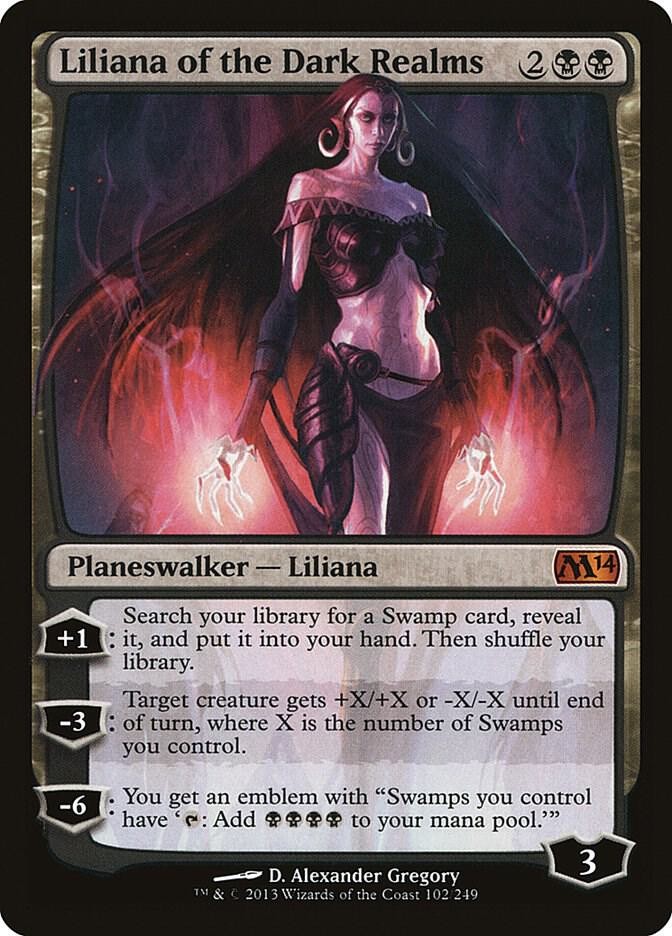 Liliana of the Dark Realms Magic 2014 (M14) NM/M