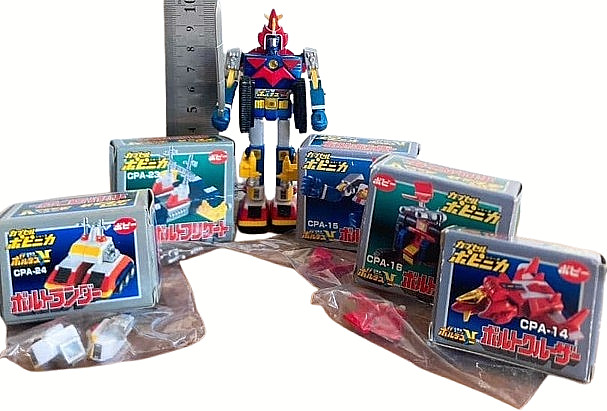 Popy Gashapon Voltes V Popinica 5 piece set Soul Chogokin Capsule 2002 JP