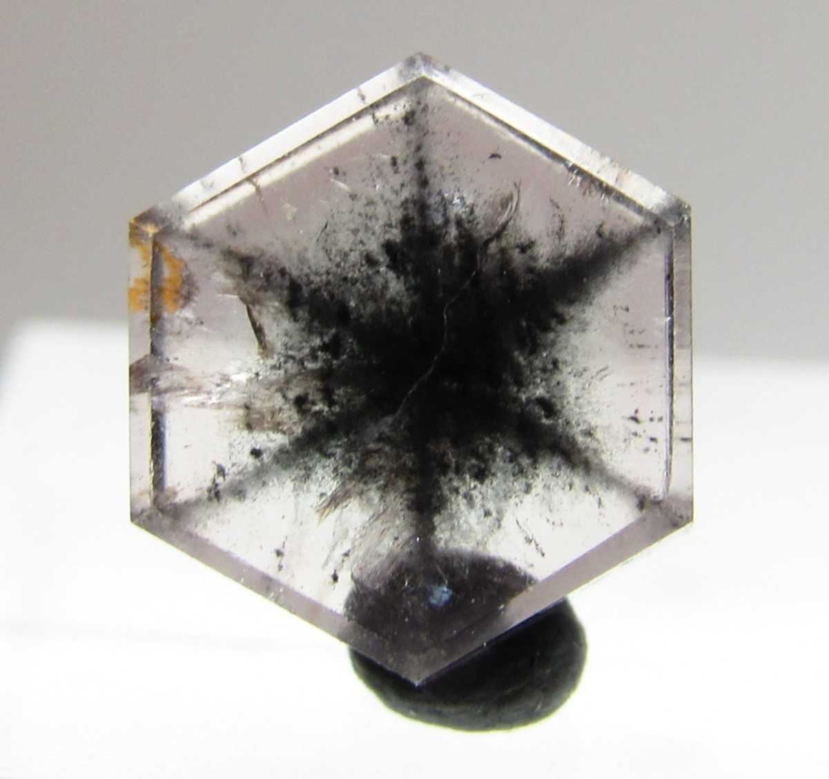 STUNNING RARE TRAPICHE GROSSULAR GARNET CRYSTAL CHINA 1.12 CTS