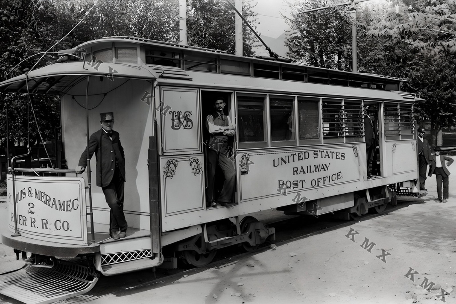 1920\'s US Post Office Trolley 4x6 photo