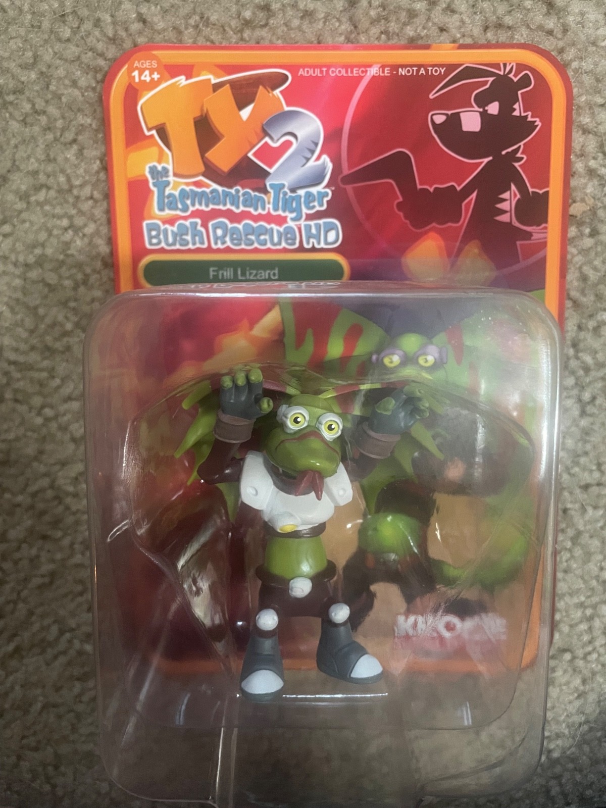 Frill Lizard Ty the Tasmanian Tiger (NIB and RARE)