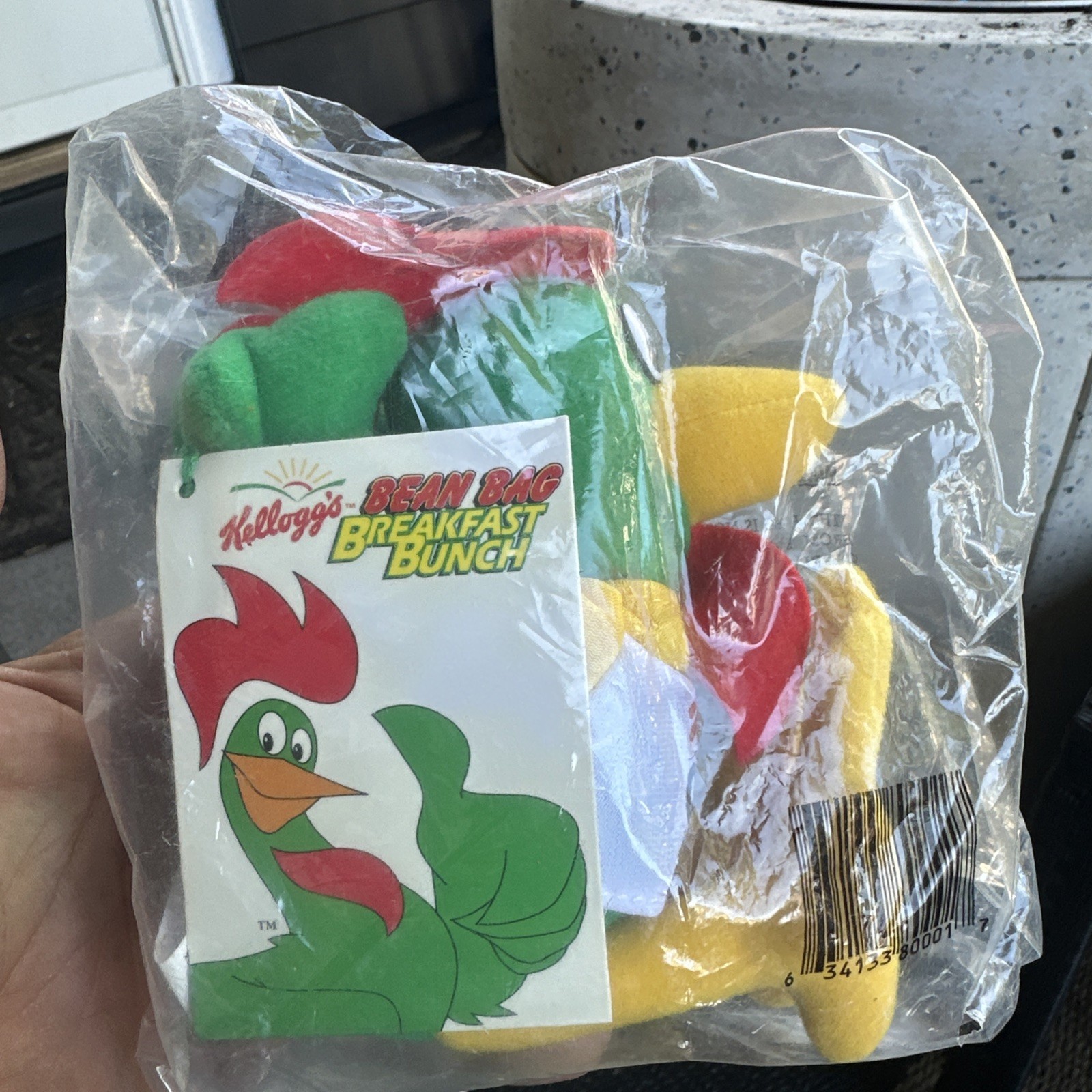 1997 Kelloggs Corn Flakes Bean Bag Breakfast Bunch Rooster Corny Cornelius Plush