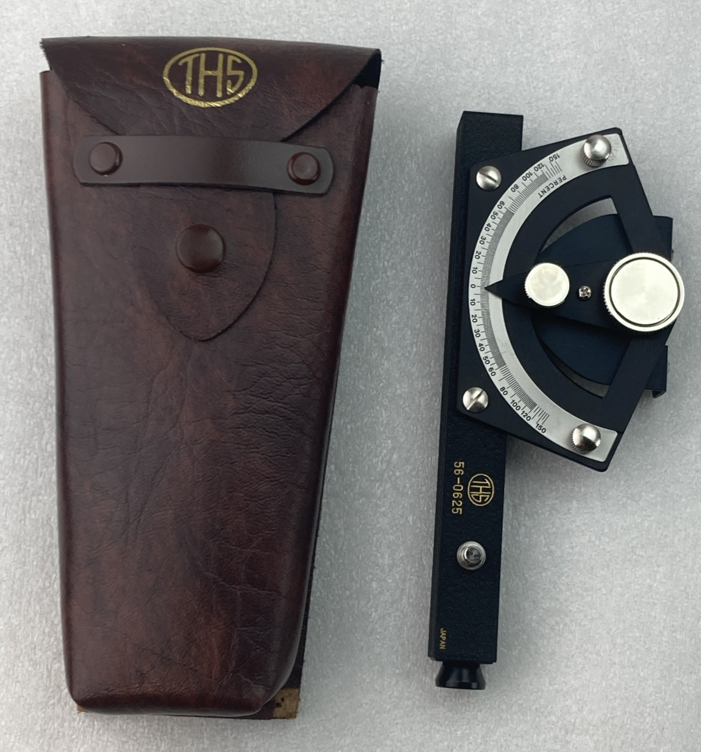 Vintage Charvoz Carsen  peep sight level  Plotting Instrument & Dietzgen Case
