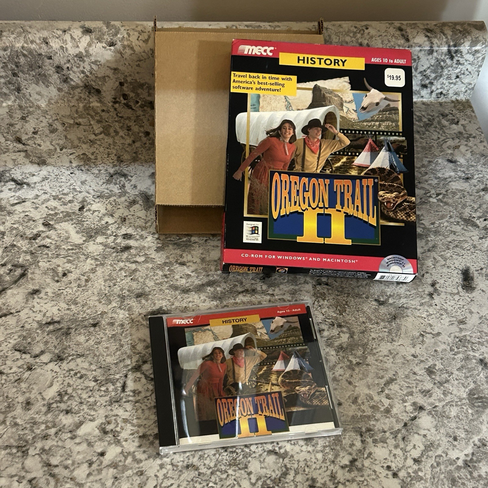 Oregon Trail II 2 Vintage Big Box Pc Game