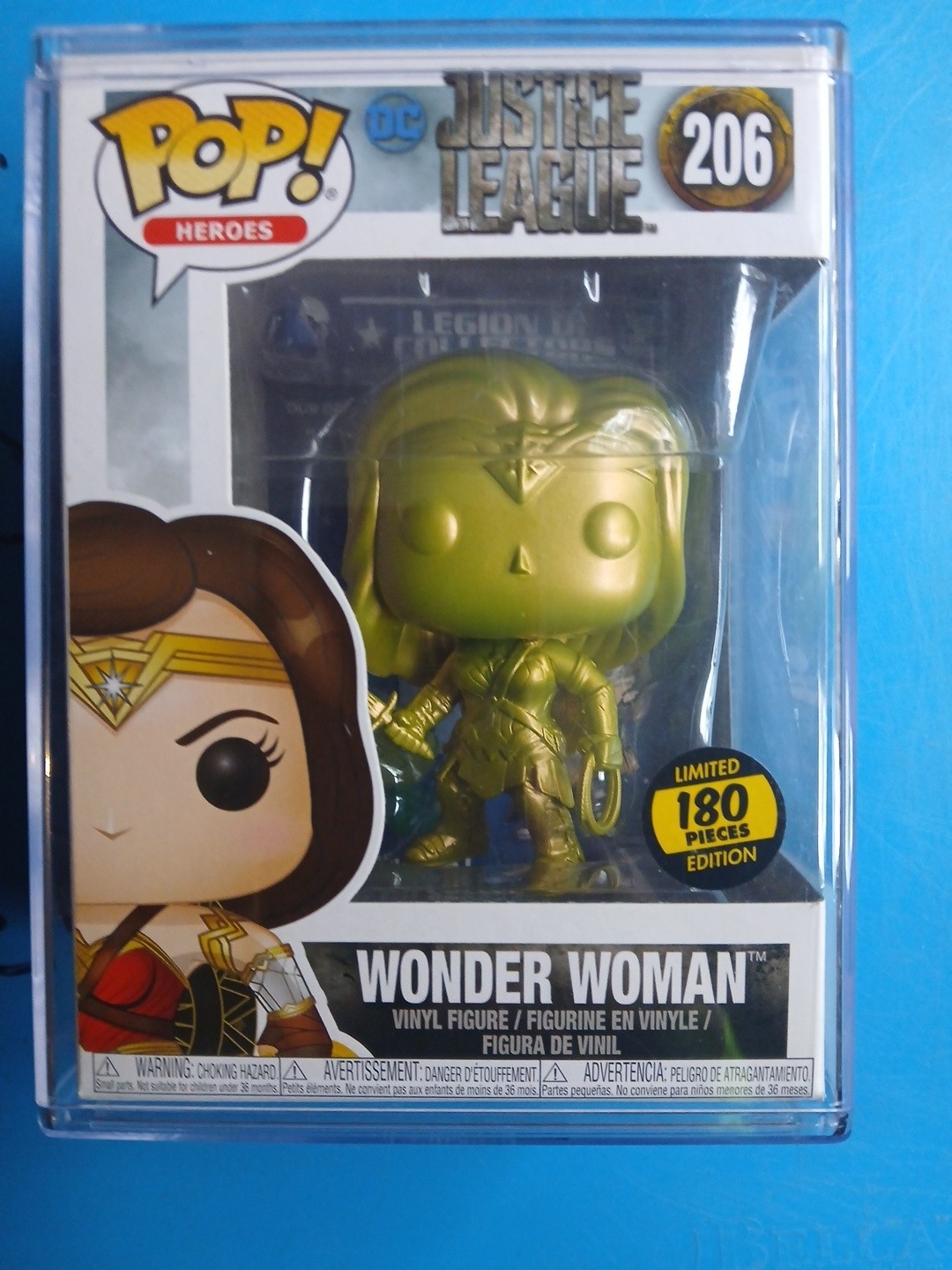 RARE Authentic Justice League WONDER WOMEN  Funko Pop GOLD#206 L.E ONLY 180 Pcs 