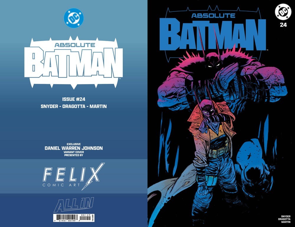 ABSOLUTE BATMAN #24 FELIX COMIC ART DANIEL WARREN JOHNSON CARDSTOCK PRESALE