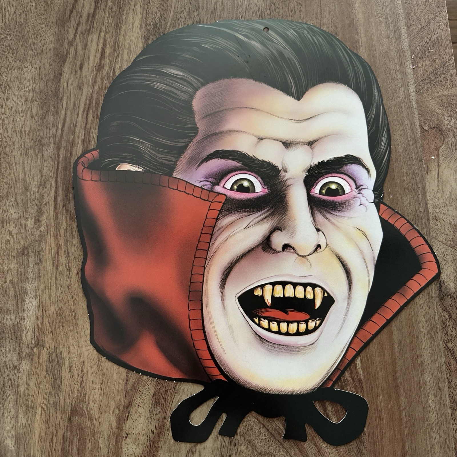 Real Vintage 1983 Beistle Co. Die Cut Halloween Decoration Dracula