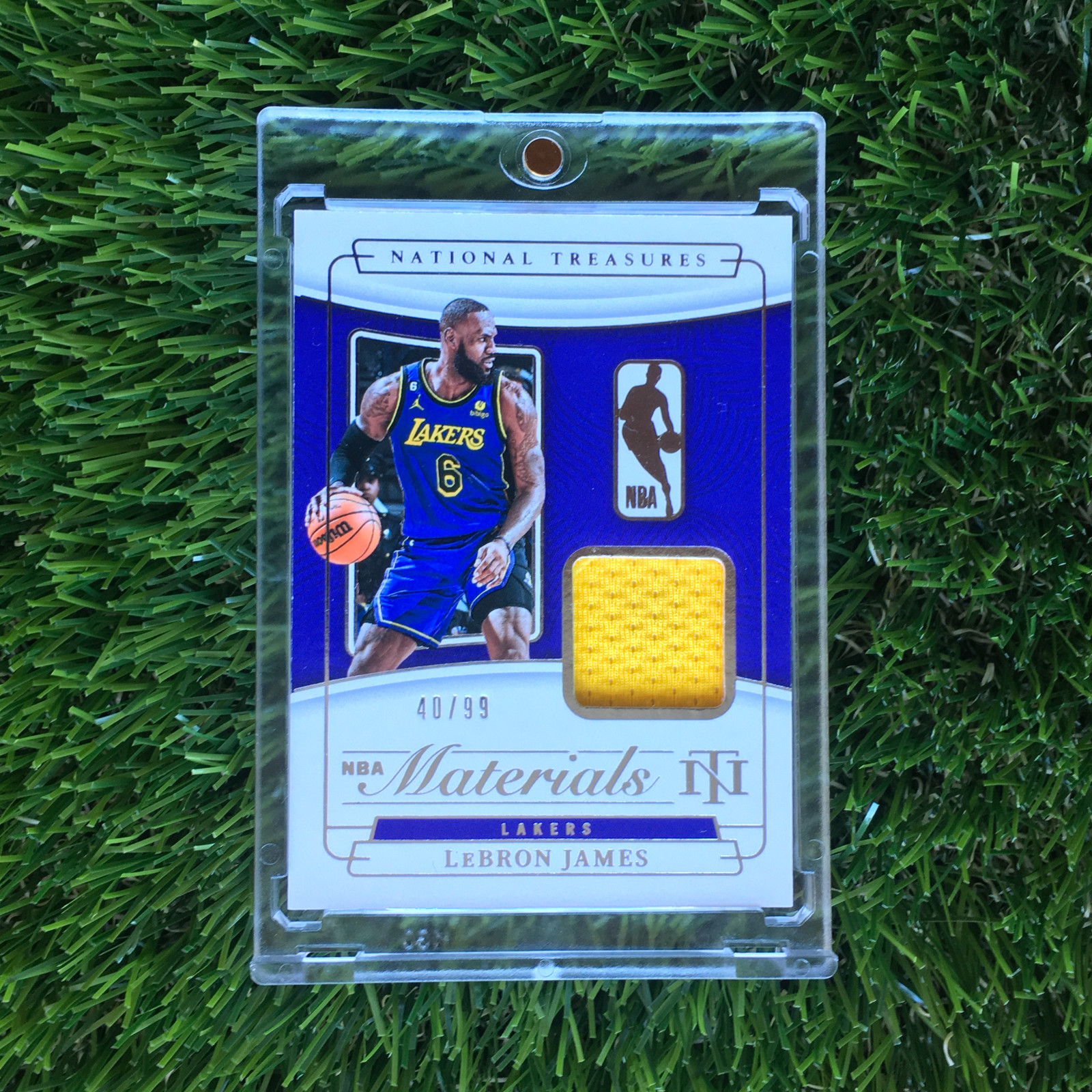 Lebron James 2022-23 Panini National Treasures #NM-LJL Jersey Patch - 40/99