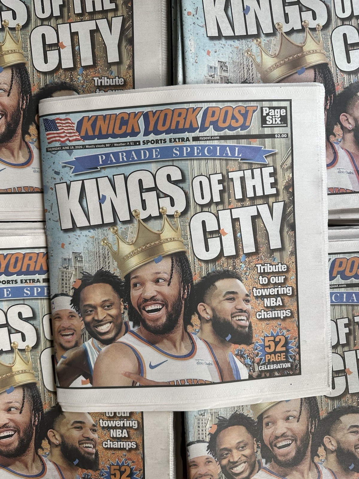 New York Post 2026 Knick York Post NBA Finals Knicks Parade Collector Edition