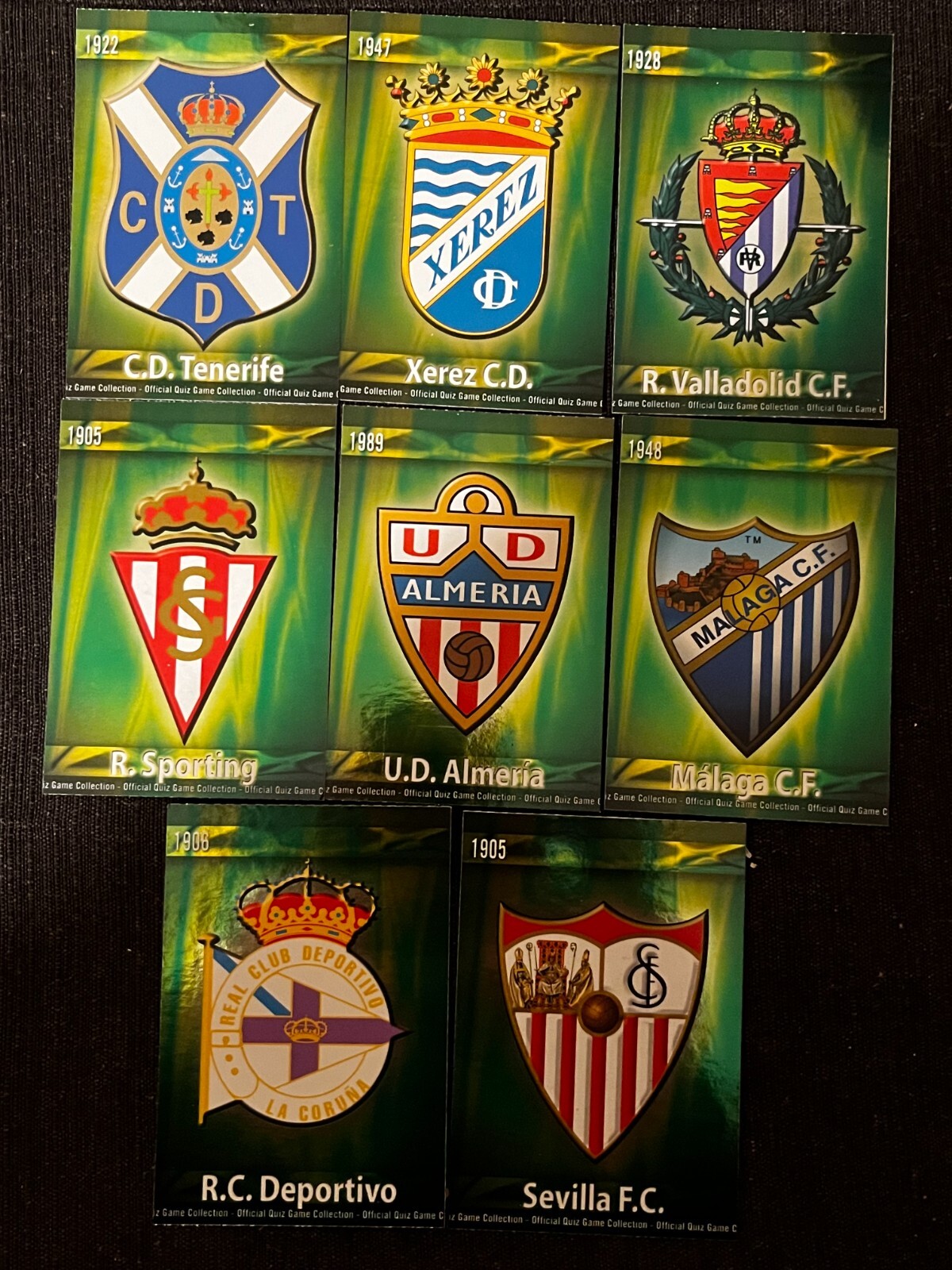 LOT 8 CARD PATCH METAL BADGE MUNDICROMO 2009/10 LEAGUE SANTANDER RARE COLLECTOR
