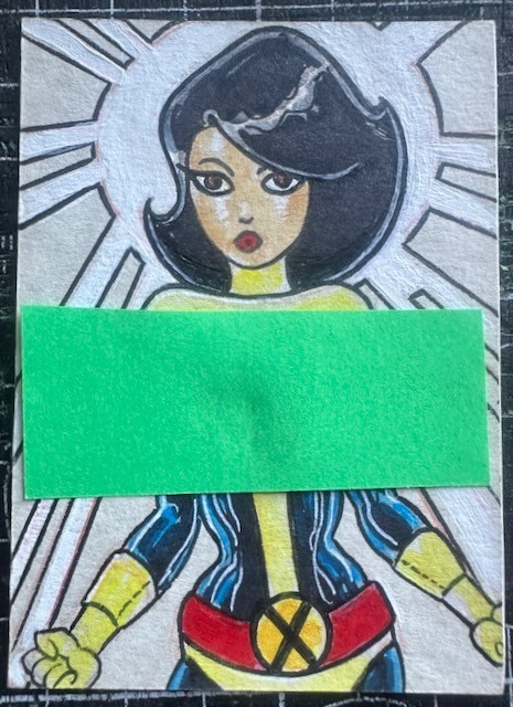 Original Signed Robert Smith Marvel\'s New Mutants Karma Sketch Card