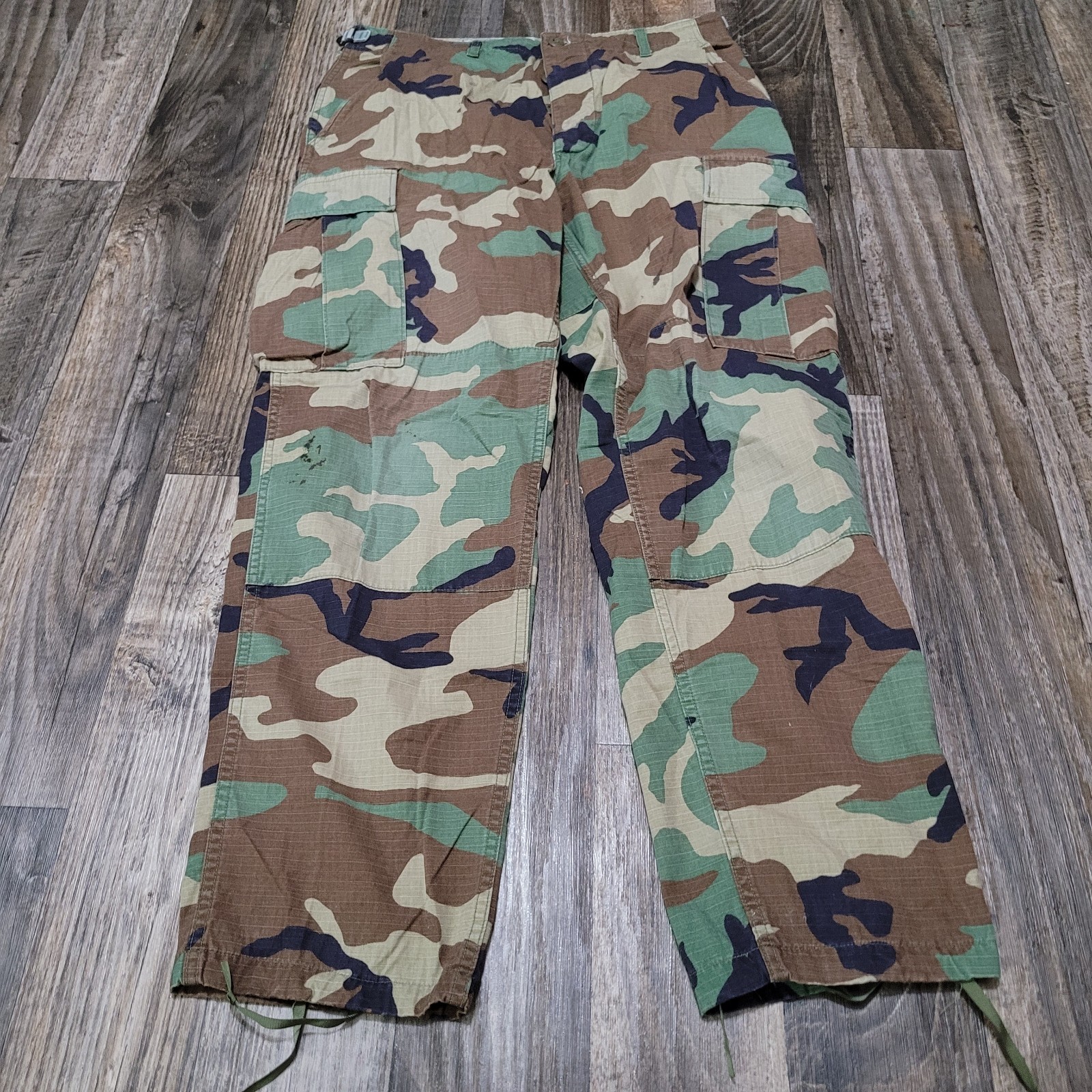 US Military Army Woodland BDU Cargo Trousers/Pants Medium Regular 