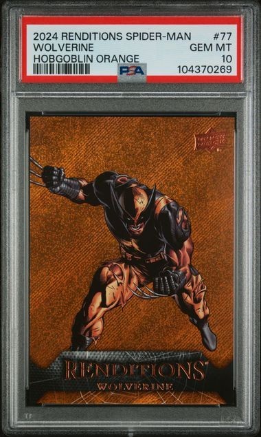 2024 Upper Deck Marvel Renditions Hobgoblin Orange Wolverine #77 PSA 10 GEM MINT