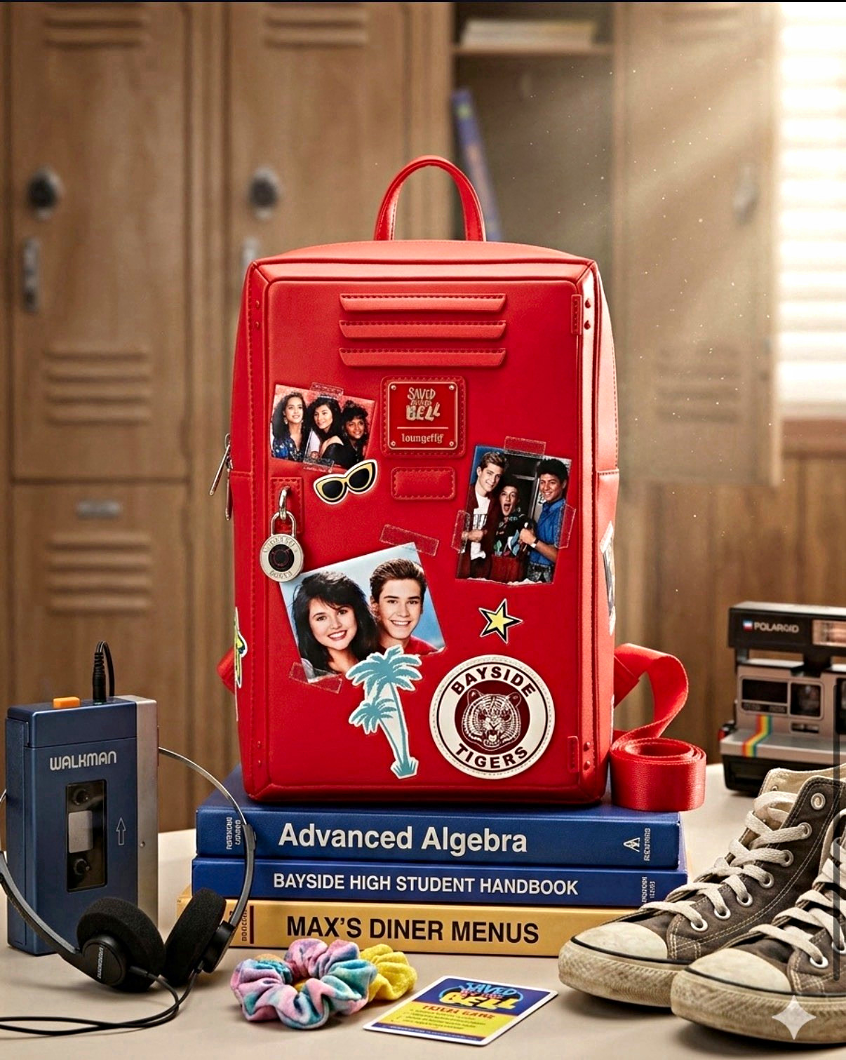 Loungefly Saved by the Bell Bayside Tigers Red  Backpack