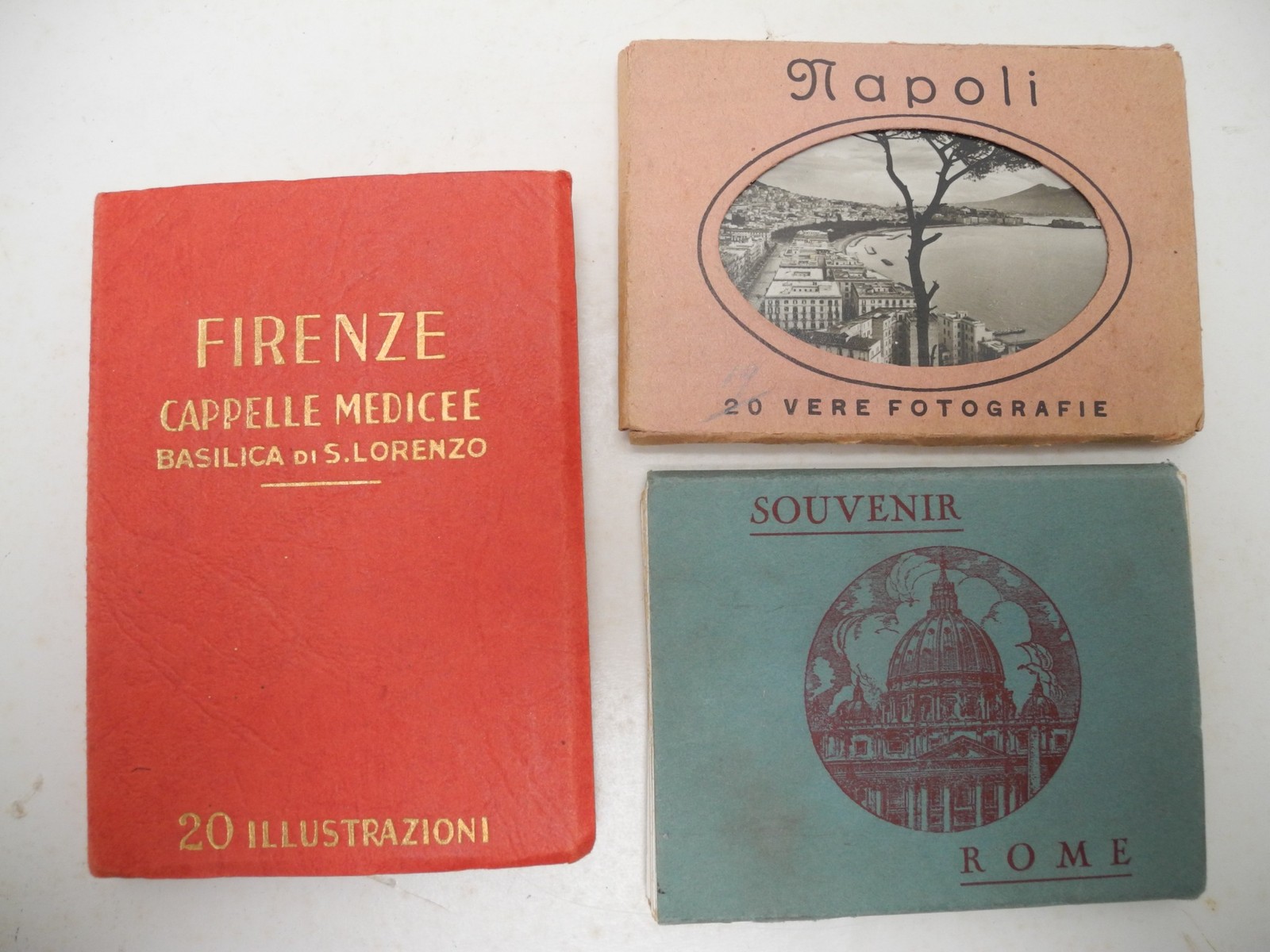 ITALY Firenze (Florence), Napoli (Naples) & Rome Vintage Photos Booklets
