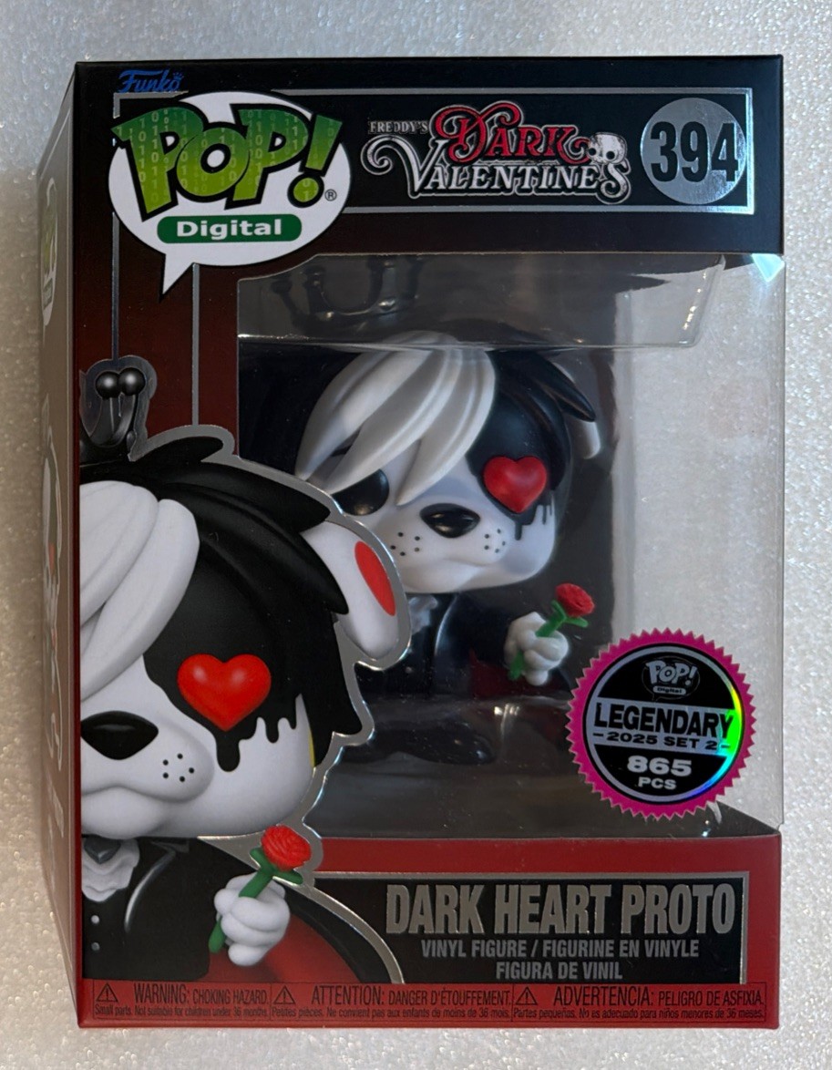 Dark Heart Proto Freddy’s Dark Valentines LE 865 Legendary Funko Pop InProtector