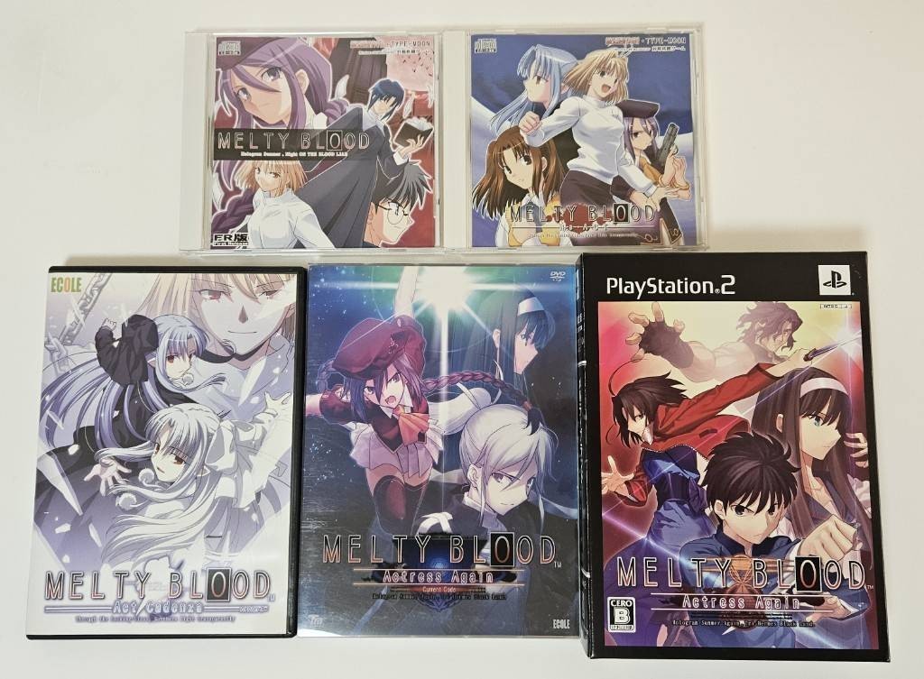 Melty Blood Actress Again Current Code PC ＆ PS 2  5game set