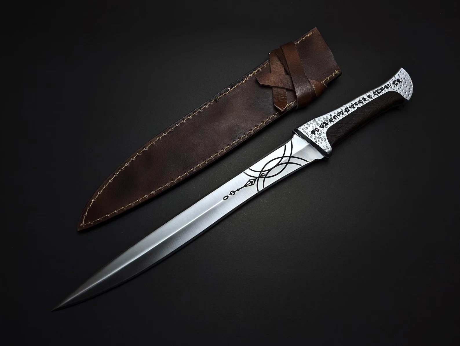 Handmade Paul Atreides Crysknife Replica: Dune Movie Carbon Steel Knife