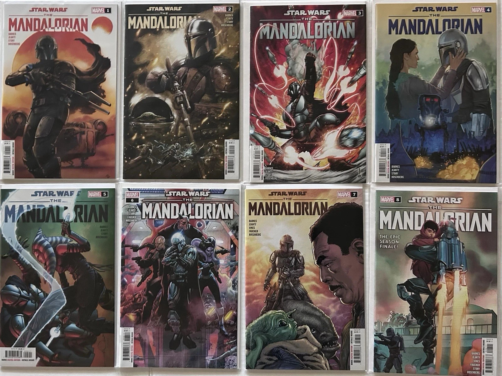 Star Wars The Mandalorian #1-8 NM A Covers 1st Print Complete Series Marvel 2022