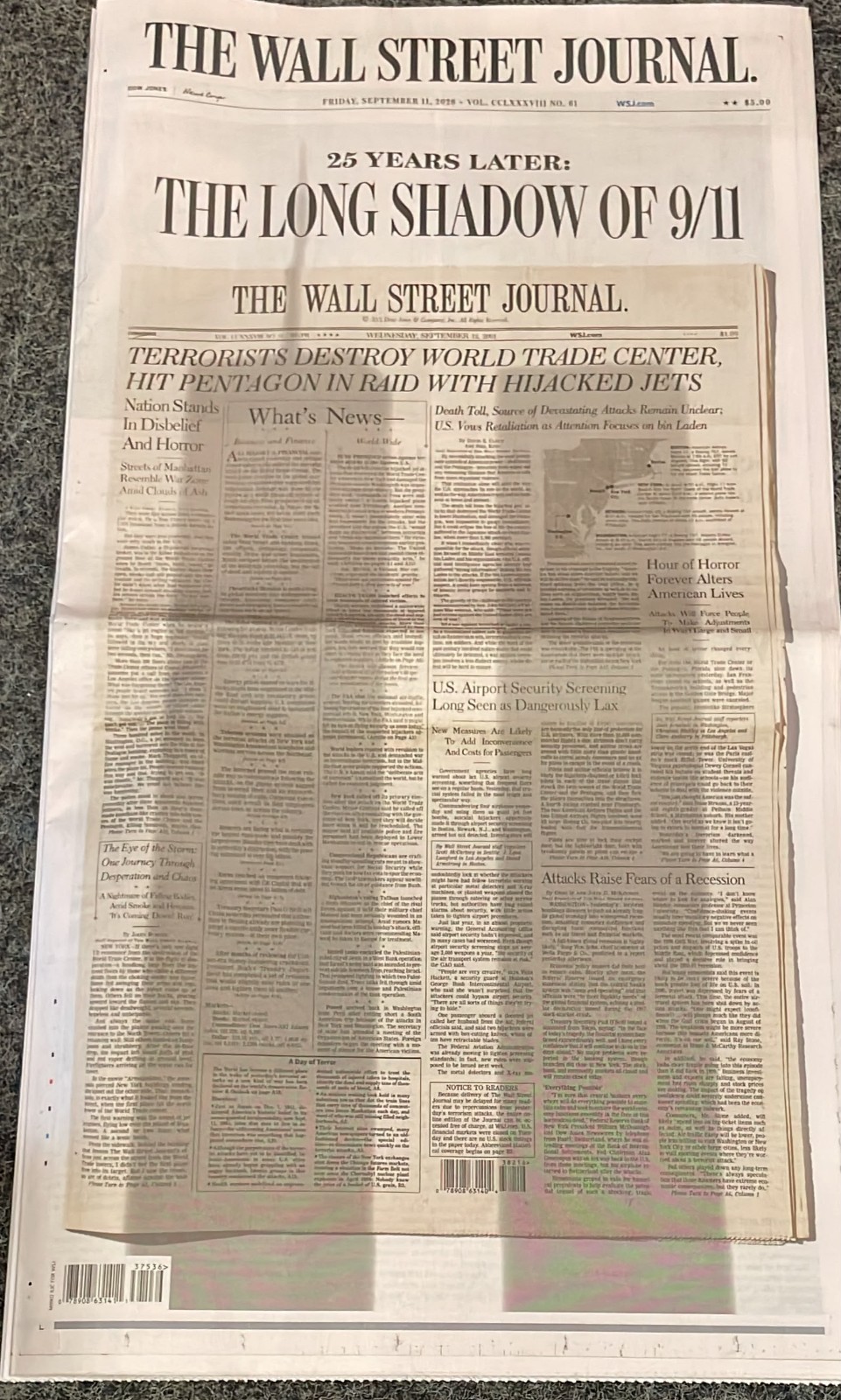 The Wall Street Journal Friday September 11 2026 25 Years Later The Long Shadow