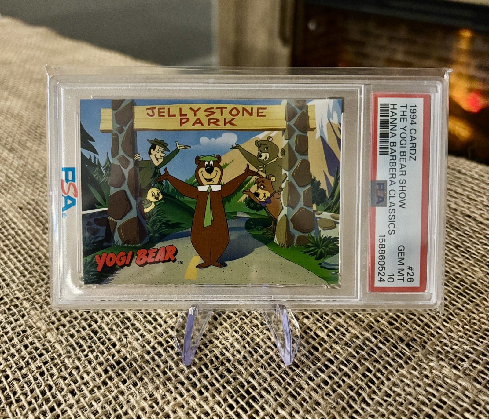 1994 Cardz YOGI BEAR PSA 10 #26 Hanna Barbera Jellystone Park 