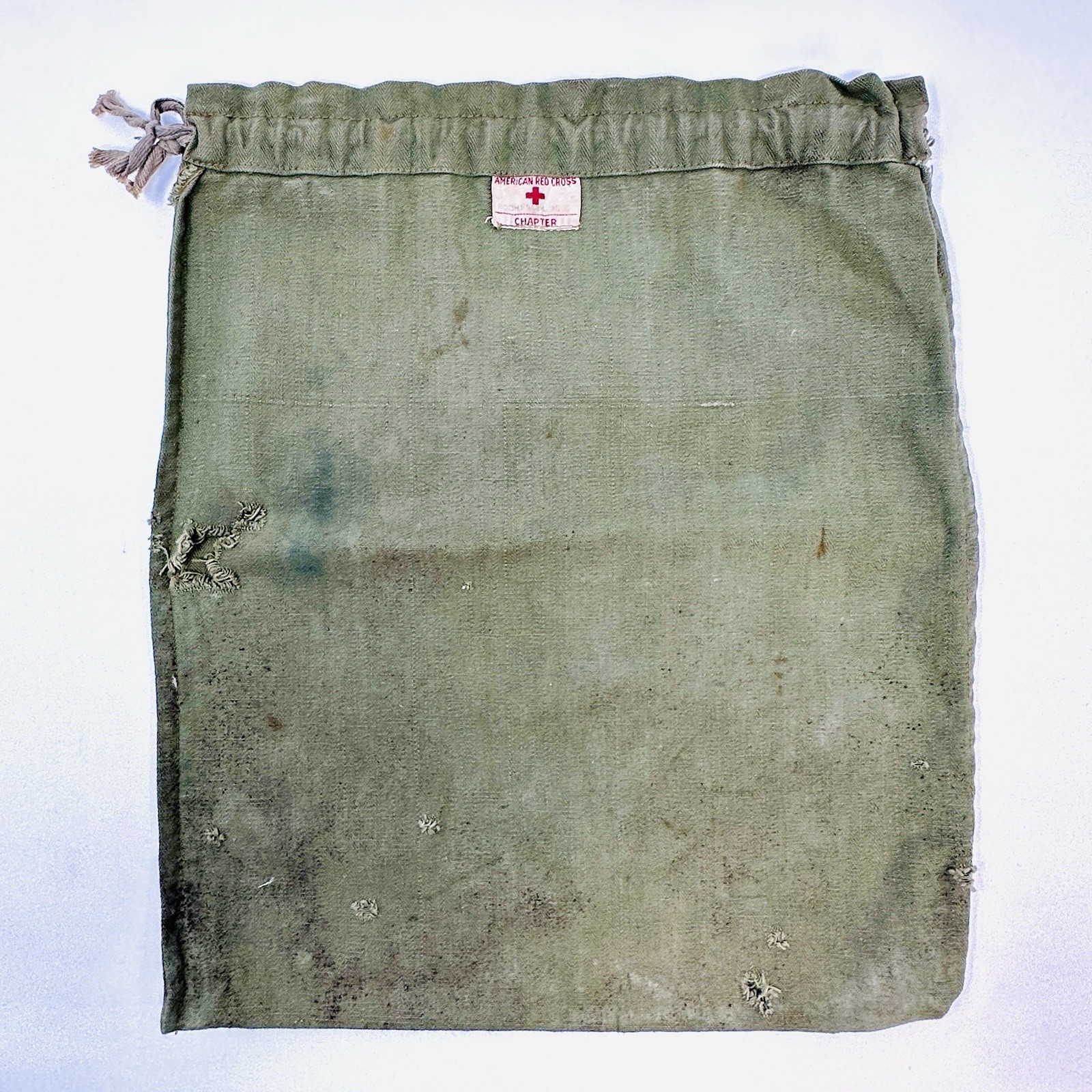 WWII U.S. Army Soldier's American Red Cross HBT Personal Effects / Ditty Bag